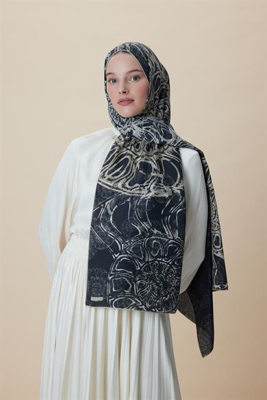 FASL PAMUK İPEK ŞAL 70*190 CM - ANTRASİT