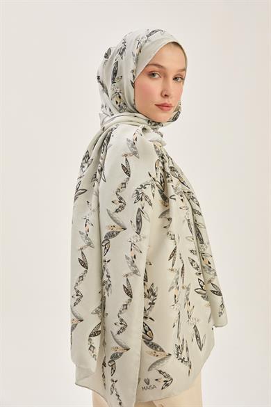 FER PAMUK İPEK ŞAL 70*190 CM - GRİ