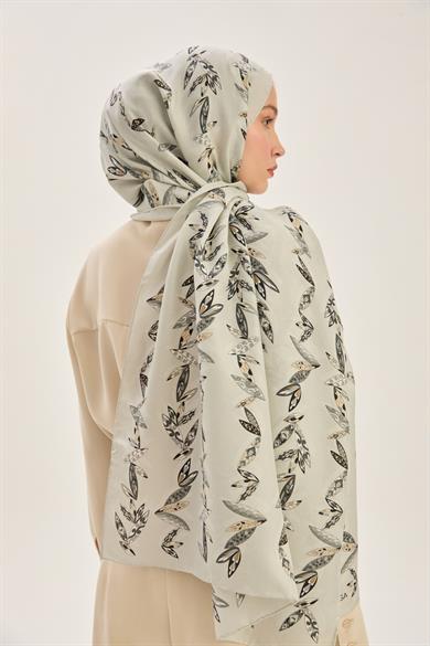 FER PAMUK İPEK ŞAL 70*190 CM - GRİ