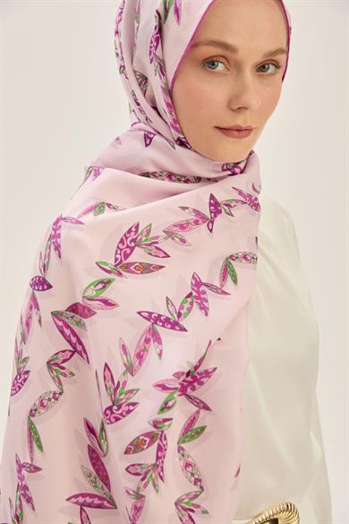 FER PAMUK İPEK ŞAL 70*190 CM - MOR