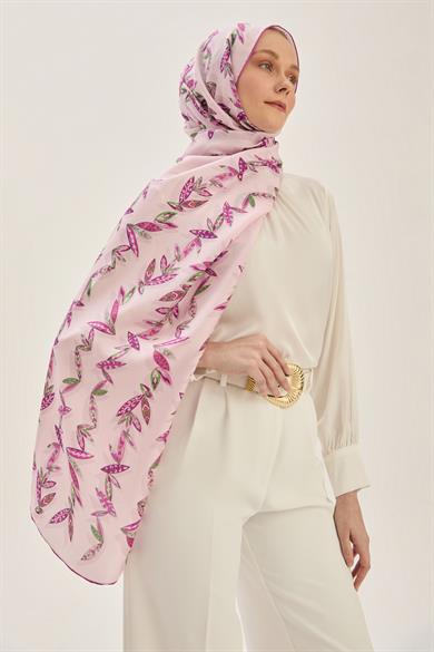 FER PAMUK İPEK ŞAL 70*190 CM - MOR