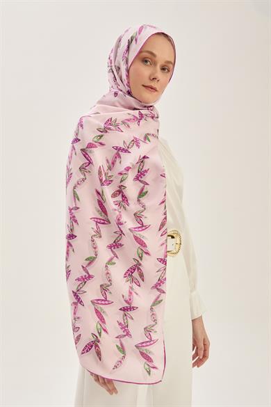 FER PAMUK İPEK ŞAL 70*190 CM - MOR