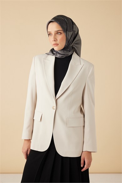 FERYA MULBERRY İPEK EŞARP 90*90 CM - GRİ