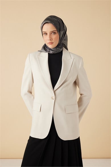FERYA MULBERRY İPEK EŞARP 90*90 CM - GRİ