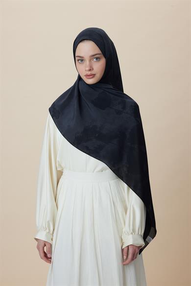 GELİNCİK KREP İPEK ŞAL 70*190 CM - ANTRASİT