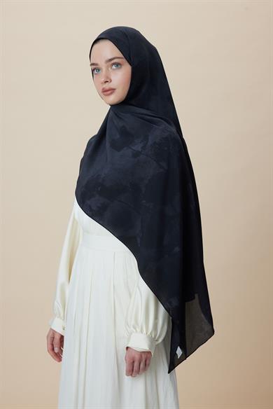 GELİNCİK KREP İPEK ŞAL 70*190 CM - ANTRASİT