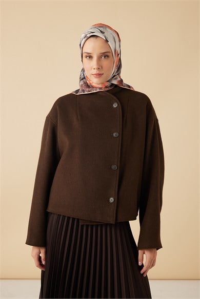 GELİNCİK TİVİL İPEK EŞARP 90*90 CM - TURUNCU