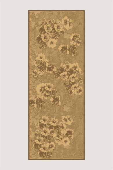 GÜLRUH FLOŞ VİSKON ŞAL 70*190 CM - HARDAL