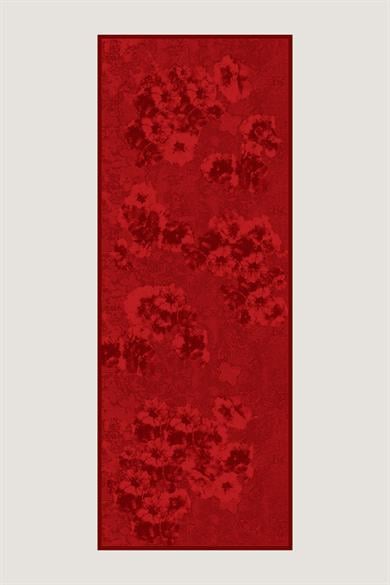 GÜLRUH FLOŞ VİSKON ŞAL 70*190 CM - KIRMIZI