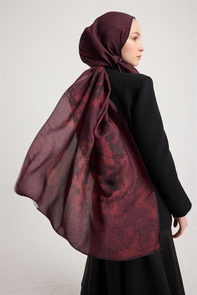 GÜLRUH FLOŞ VİSKON ŞAL 70*190 CM - MÜRDÜM