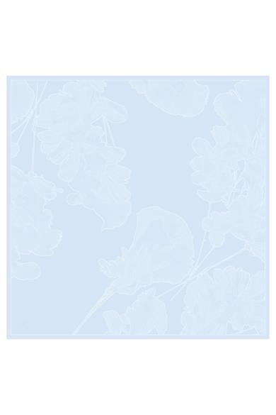 HALE TİVİL İPEK EŞARP 90*90 - BEBE MAVİ