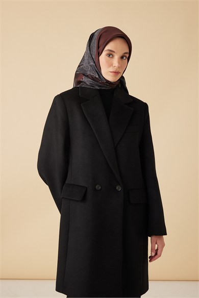 HALE TİVİL İPEK EŞARP 90*90 CM - KİREMİT