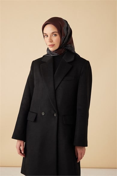 HALE TİVİL İPEK EŞARP 90*90 CM - KİREMİT
