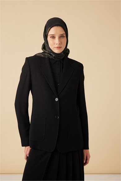 HALE TİVİL İPEK EŞARP 90*90 CM - KOYU HAKİ