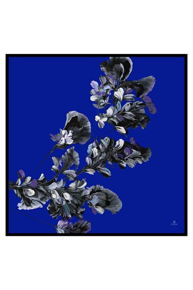 HALE TİVİL İPEK EŞARP 90*90 - SAKS