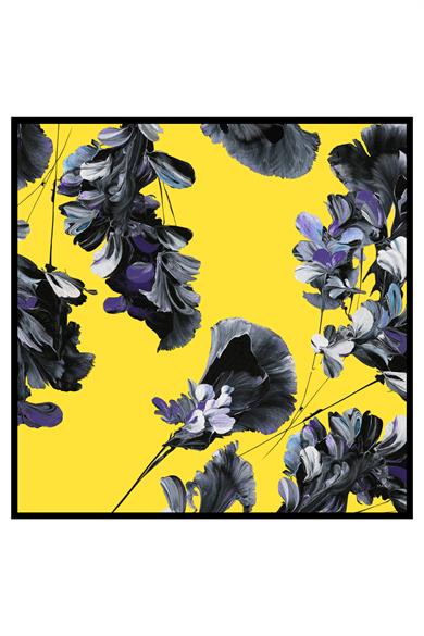 HALE TİVİL İPEK EŞARP 90*90 - SARI