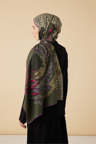HAYAT YÜN İPEK KAŞMİR ŞAL 70*200 CM - FUŞYA