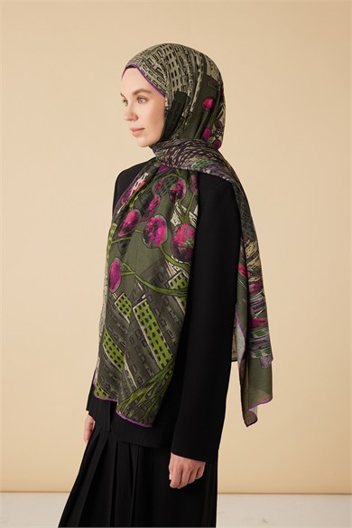 HAYAT YÜN İPEK KAŞMİR ŞAL 70*200 CM - FUŞYA