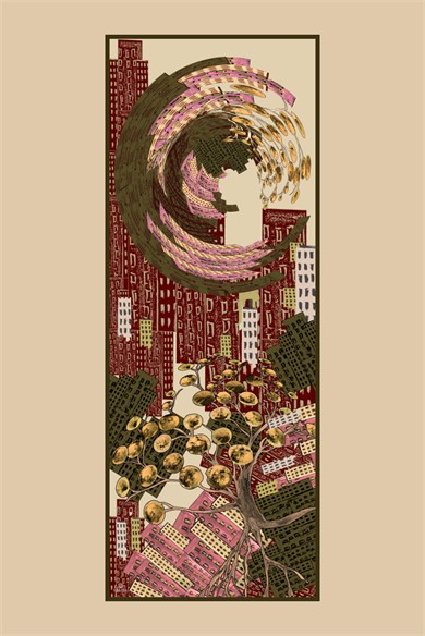 HAYAT YÜN İPEK KAŞMİR ŞAL 70*200 CM - HAKİ