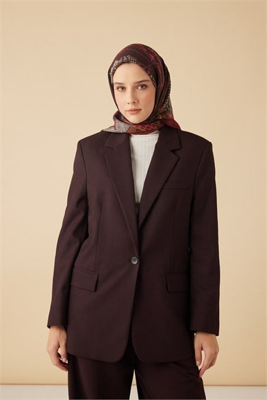 HAYAT YÜN ÜÇGEN ŞAL 140*140/2 CM - BORDO