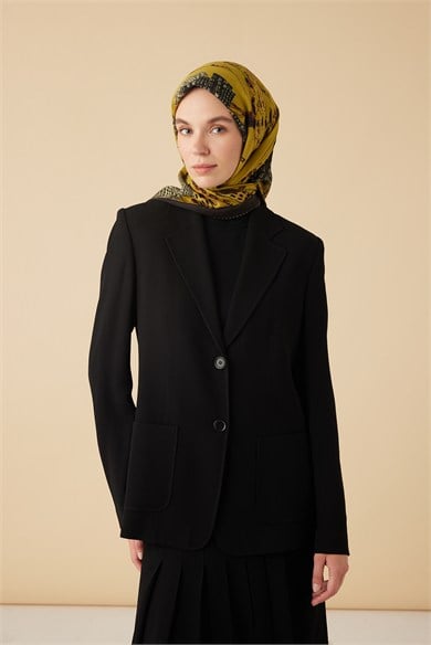 HAYAT YÜN ÜÇGEN ŞAL 140*140/2 CM - HARDAL
