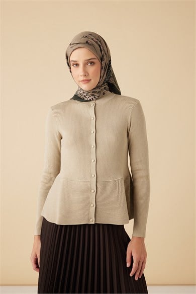 HAYAT YÜN ÜÇGEN ŞAL 140*140/2 CM - VİZON