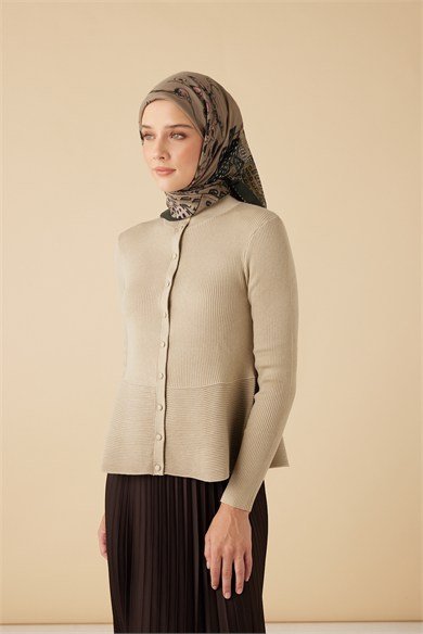 HAYAT YÜN ÜÇGEN ŞAL 140*140/2 CM - VİZON