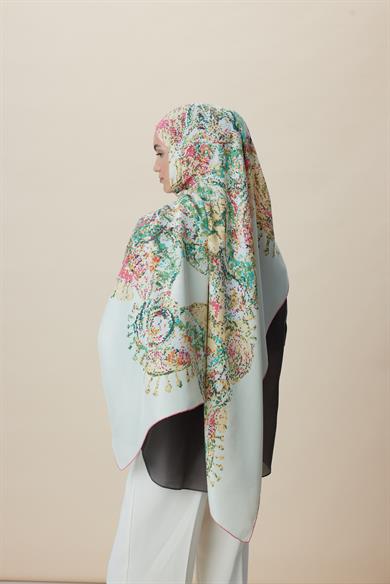 HAZİNE PAMUK İPEK ŞAL 70*190 CM - KREM