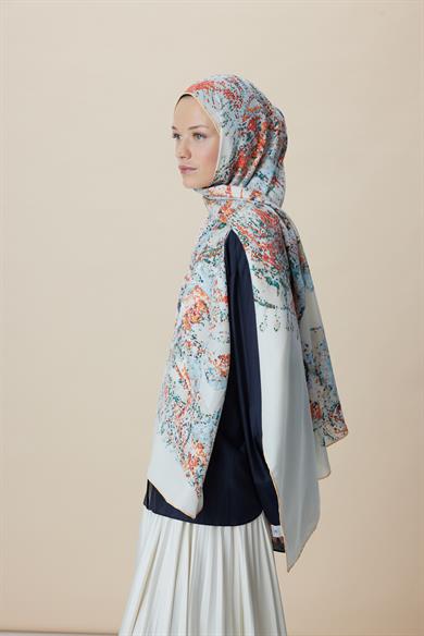 HAZİNE PAMUK İPEK ŞAL 70*190 CM - TAŞ