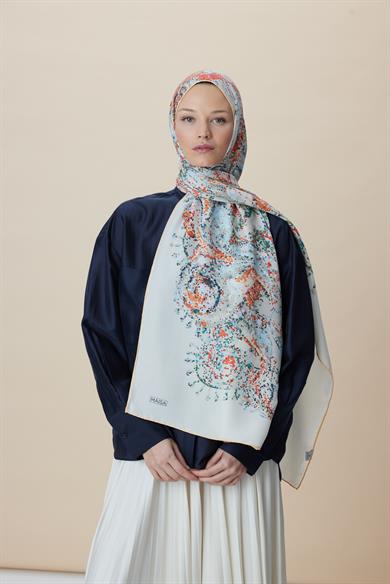 HAZİNE PAMUK İPEK ŞAL 70*190 CM - TAŞ