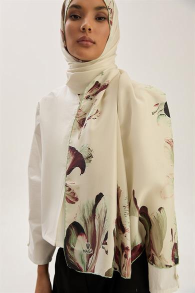 HUŞ PAMUK İPEK ŞAL 70*190 CM - YEŞİL