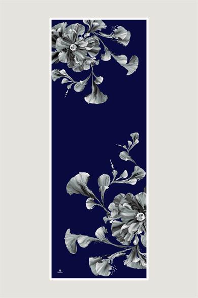 İLAY KREP İPEK ŞAL 70*190 CM - LACİVERT