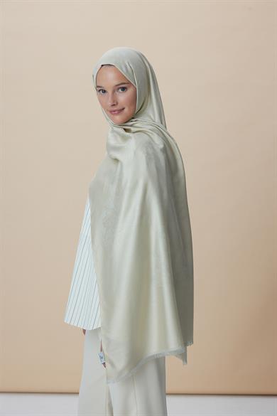 JADE JAKARLI MODAL İPEK ŞAL 70*200 CM - AÇIK BEJ