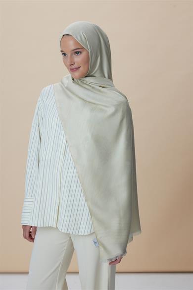 JADE JAKARLI MODAL İPEK ŞAL 70*200 CM - AÇIK BEJ