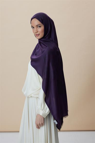 JADE JAKARLI MODAL İPEK ŞAL 70*200 CM - MOR