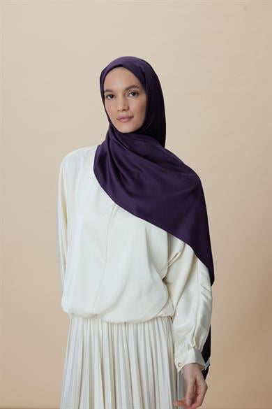 JADE JAKARLI MODAL İPEK ŞAL 70*200 CM - MOR