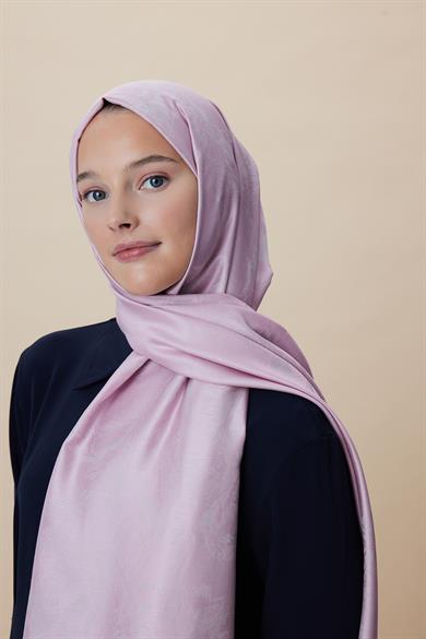 JADE JAKARLI MODAL İPEK ŞAL 70*200 CM - PEMBE