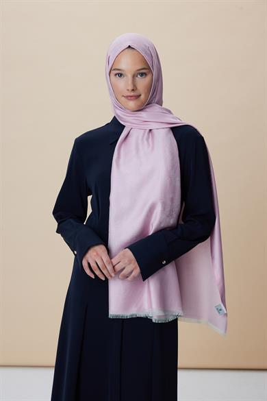 JADE JAKARLI MODAL İPEK ŞAL 70*200 CM - PEMBE