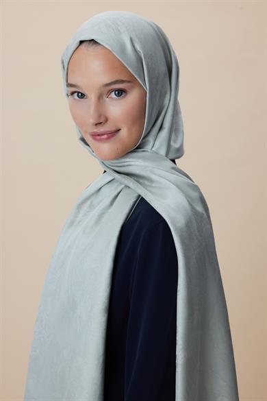 JADE JAKARLI MODAL İPEK ŞAL 70*200 CM - SU YEŞİLİ