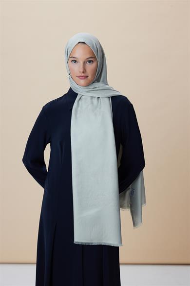 JADE JAKARLI MODAL İPEK ŞAL 70*200 CM - SU YEŞİLİ