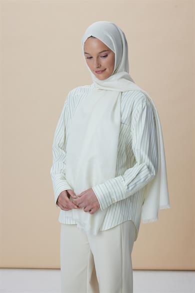 JADE JAKARLI MODAL İPEK ŞAL 70*200 CM - TAŞ