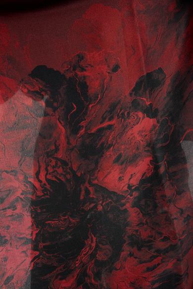 KATRE PAMUK İPEK ŞAL 70*190 CM - BORDO