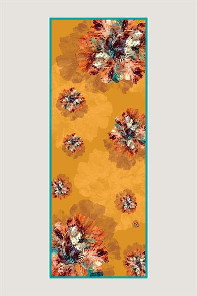 KATRE PAMUK İPEK ŞAL 70*190 CM - SARI