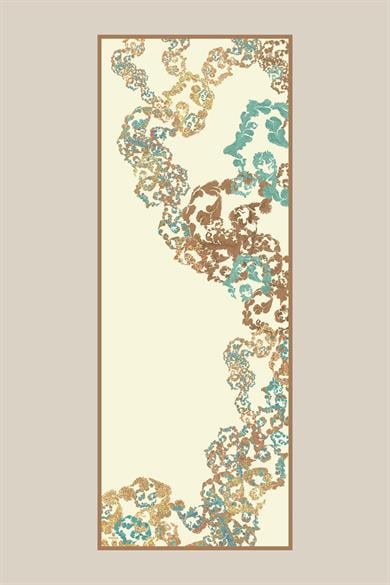 LAGÜN FLOŞ VİSKON ŞAL 70*190 CM - KREM