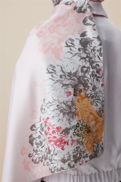 LARİN MULBERRY İPEK ŞAL 70*190 - PUDRA PEMBE