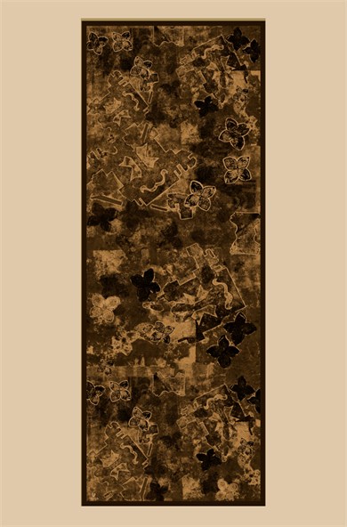 LATİF YÜN MODAL ŞAL 70*200 CM - KAHVERENGİ
