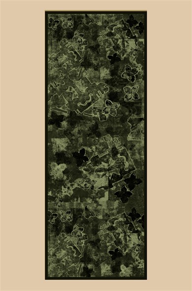 LATİF YÜN MODAL ŞAL 70*200 CM - YEŞİL