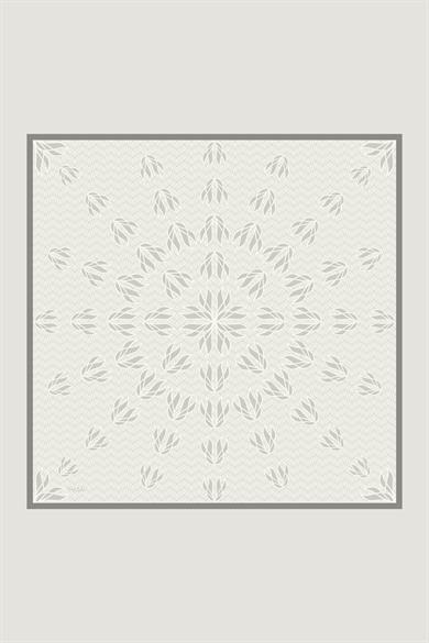 LAVİ TİVİL İPEK EŞARP 90*90 CM - EKRU