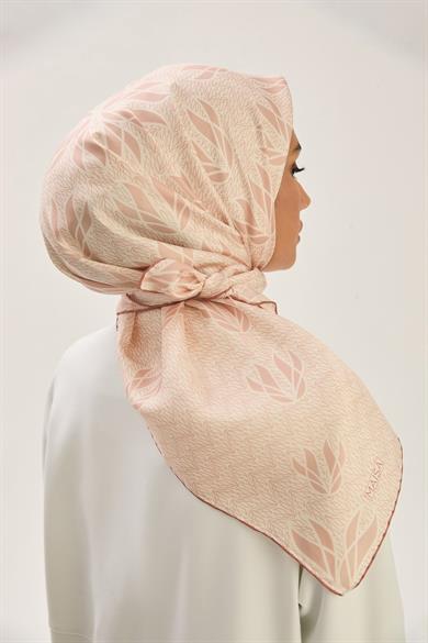 LAVİ TİVİL İPEK EŞARP 90*90 CM - TARÇIN