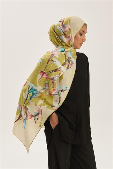 LEMA PAMUK İPEK ŞAL 70*190 CM - CAMEL
